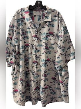 Tommy Bahama The Coconut Point Camp Shirt Mens 3XLB Multi Sunset IslandZone Cool